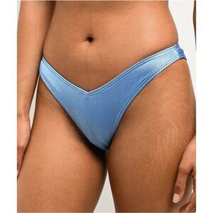 Damsel Meg Blue High Leg Bikini Bottom‎ Size Large
